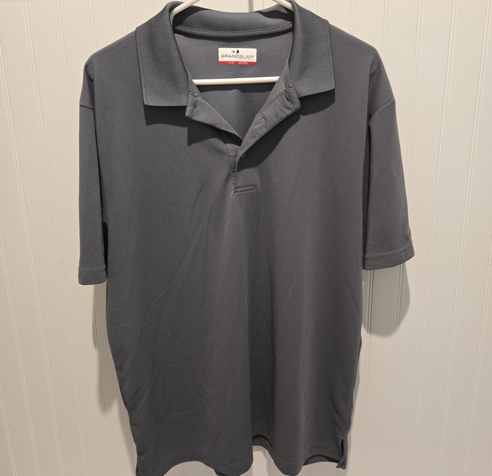 Grand Slam Performance Gray Polo Shirt